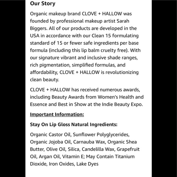 💯CLOVE + HALLOW Lip Glaze in Spicy color🌟 - Picture 12 of 14